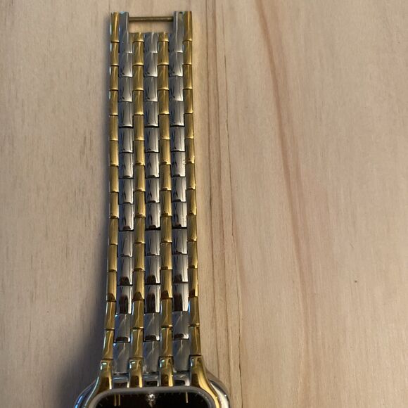 pierre cardin Unisex Two Tone Tank Watch New Battery